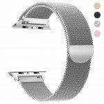 Wholesale Premium Color Stainless Steel Magnetic Milanese Loop Strap Wristband for Apple Watch Series 8/7/6/5/4/3/2/1/SE - 41MM/40MM/38MM (Silver)